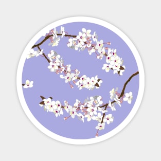 Cherry Blossoms on Branch Magnet